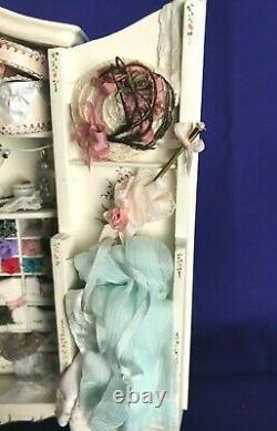 Beautiful Dollhouse Miniature Artist Filled Armoire By Bespaq