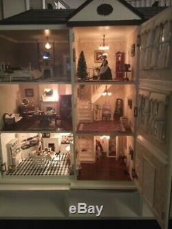 Beautiful Hand Built Dolls House Reduced In Price Fully Furnished
