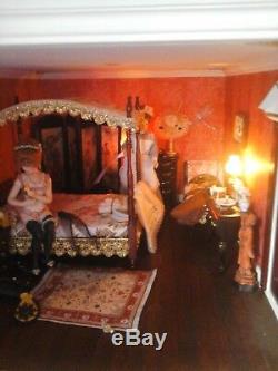 Beautiful dolls house with lighting