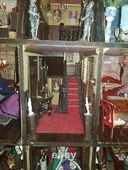Beautiful stunning large Victorian dolls house and furniture collection only