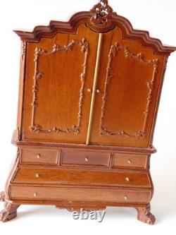 Bespaq Dutch Baby House cabinet. Vintage, 12th scale. Dolls house miniature