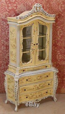 Bespaq Hand Painted Chinoiserie Hutch Dollhouse Miniature (BQ-1782)