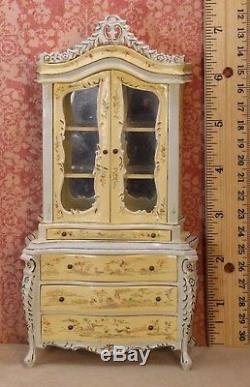 Bespaq Hand Painted Chinoiserie Hutch Dollhouse Miniature (BQ-1782)