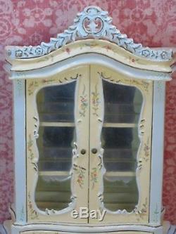 Bespaq Hand Painted Chinoiserie Hutch Dollhouse Miniature (BQ-1782)