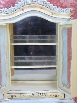 Bespaq Hand Painted Chinoiserie Hutch Dollhouse Miniature (BQ-1782)