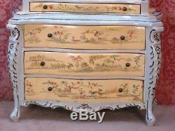 Bespaq Hand Painted Chinoiserie Hutch Dollhouse Miniature (BQ-1782)