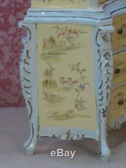 Bespaq Hand Painted Chinoiserie Hutch Dollhouse Miniature (BQ-1782)