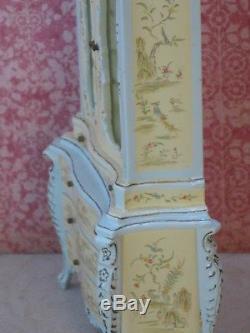 Bespaq Hand Painted Chinoiserie Hutch Dollhouse Miniature (BQ-1782)