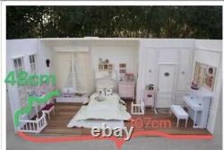 Blythe Bjd 1/6 Doll house Room Portable Box Including All Furniture Miniature