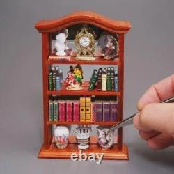 Book Cabinet with Mirrored Back 112 scale Dolls House Miniature Reutter