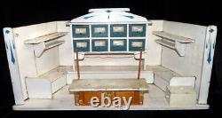 C. 1900 ANTIQUE GERMAN GROCERY 112 DOLLHOUSE Room Box Diorama Store