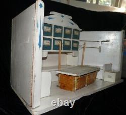 C. 1900 ANTIQUE GERMAN GROCERY 112 DOLLHOUSE Room Box Diorama Store