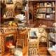 Cutebee Diy Book Nook Kit Diy Miniature Dolls House Kit With Furniture And Led