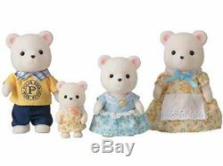 Calico Critters Sylvanian Families Doll Family of White Bear Fs-19 46205 JAPAN