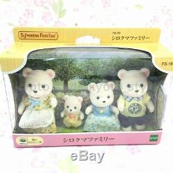 Calico Critters Sylvanian Families Doll Family of White Bear Fs-19 46205 JAPAN