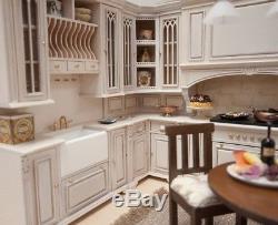 Cambridge Manor Kitchen Set, Whitewash Finish