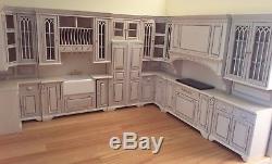 Cambridge Manor Kitchen Set, Whitewash Finish