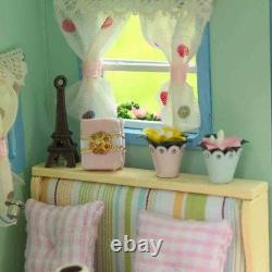 Caravan Travel Miniature Wooden Doll House DIY Kit with Music Box & Cover Gift Caravan Travel Miniature Wooden Doll House DIY Kit with Music Box & Cover Gift