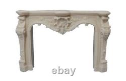 Carved Fireplace White, Dolls House Miniature