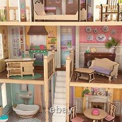 Casa De Barbie Muñecas Para NIñas Con Accesorios Muebles 6 Habitaciones Calida