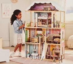 Casa De Barbie Muñecas Para NIñas Con Accesorios Muebles 6 Habitaciones Calida