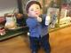 Catherine Muniere Dollhouse Toddler Boy Blowing Bubbles
