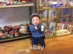 Catherine Muniere Dollhouse Toddler Boy Blowing Bubbles