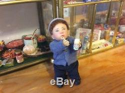 Catherine Muniere Dollhouse Toddler Boy Blowing Bubbles