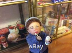 Catherine Muniere Dollhouse Toddler Boy Blowing Bubbles