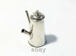 Chester 1894 Silver Miniature Coffee Pot Play Toy Dolls House POWDER POUNCE