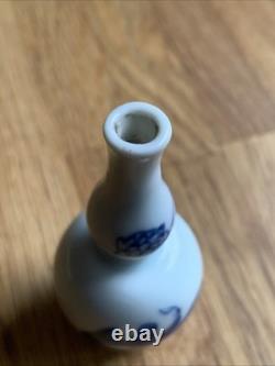 Chinese Kangxi Miniature Vase Blue& White C1700 Hatcher Cargo Dutch Dolls House