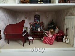 Christmas Dolls House Emporium Large Apple Tree Cottage Fully Furnished