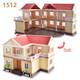 Classic House Miniature Items Forest Family Rabbit 1/12 Dollhouse Miniatures Te