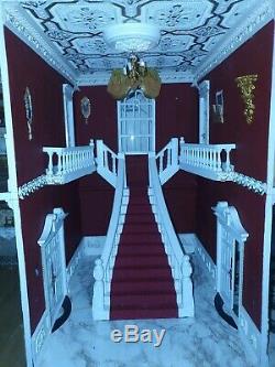 Collectors Victorian dolls house, over 4ft