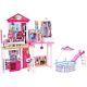 Complete Barbie Home Set With 3 Dolls And Swimming Pool Two Stories Furniture