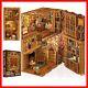 Creative Eternal Bookstore Miniature House Kit With Touch-sensitive Led