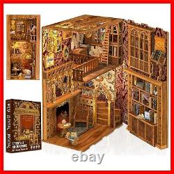 Creative Eternal Bookstore Miniature House Kit with Touch-Sensitive LED