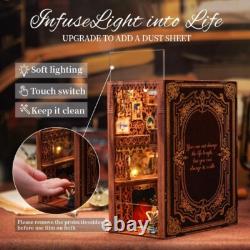 Creative Eternal Bookstore Miniature House Kit with Touch-Sensitive LED