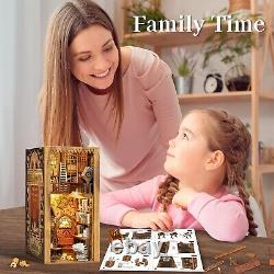 Creative Eternal Bookstore Miniature House Kit with Touch-Sensitive LED