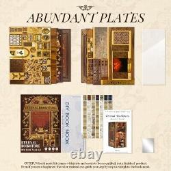 Creative Eternal Bookstore Miniature House Kit with Touch-Sensitive LED