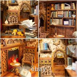 Creative Eternal Bookstore Miniature House Kit with Touch-Sensitive LED