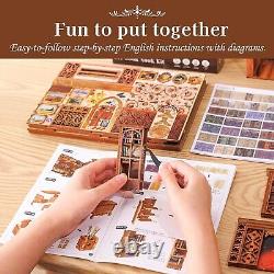 Creative Eternal Bookstore Miniature House Kit with Touch-Sensitive LED