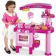 Cucina Per Bambine Giocattolo 69 Accessori Con Stoviglie Luci Suoni Altezza 80cm