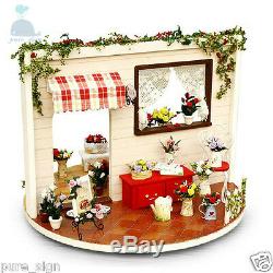 DIY Handcraft Miniature Project 360 Rotating My Rose Garden Wooden Dolls House