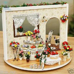 DIY Handcraft Miniature Project 360 Rotating My Rose Garden Wooden Dolls House