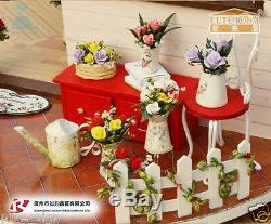 DIY Handcraft Miniature Project 360 Rotating My Rose Garden Wooden Dolls House