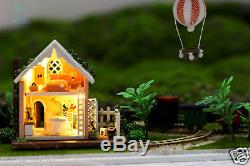 DIY Handcraft Miniature Project Around World Balloon Trip Wooden Dolls House