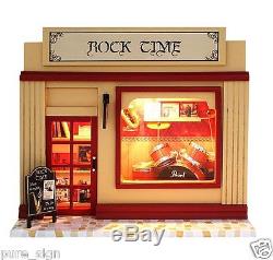 DIY Handcraft Miniature Project Dolls House European Musical Instruments Shop