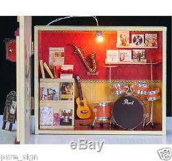 DIY Handcraft Miniature Project Dolls House European Musical Instruments Shop