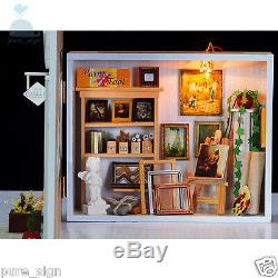 DIY Handcraft Miniature Project Dolls House European Shop The Street Gallery